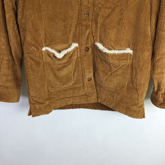L.L Bean Womens Comfort Corduroy Jacket Long Sleeves Saddle Brown Size XS - Picture 3 of 16